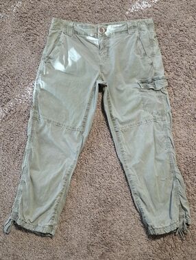 DKNY Olive Green Cargo Capris